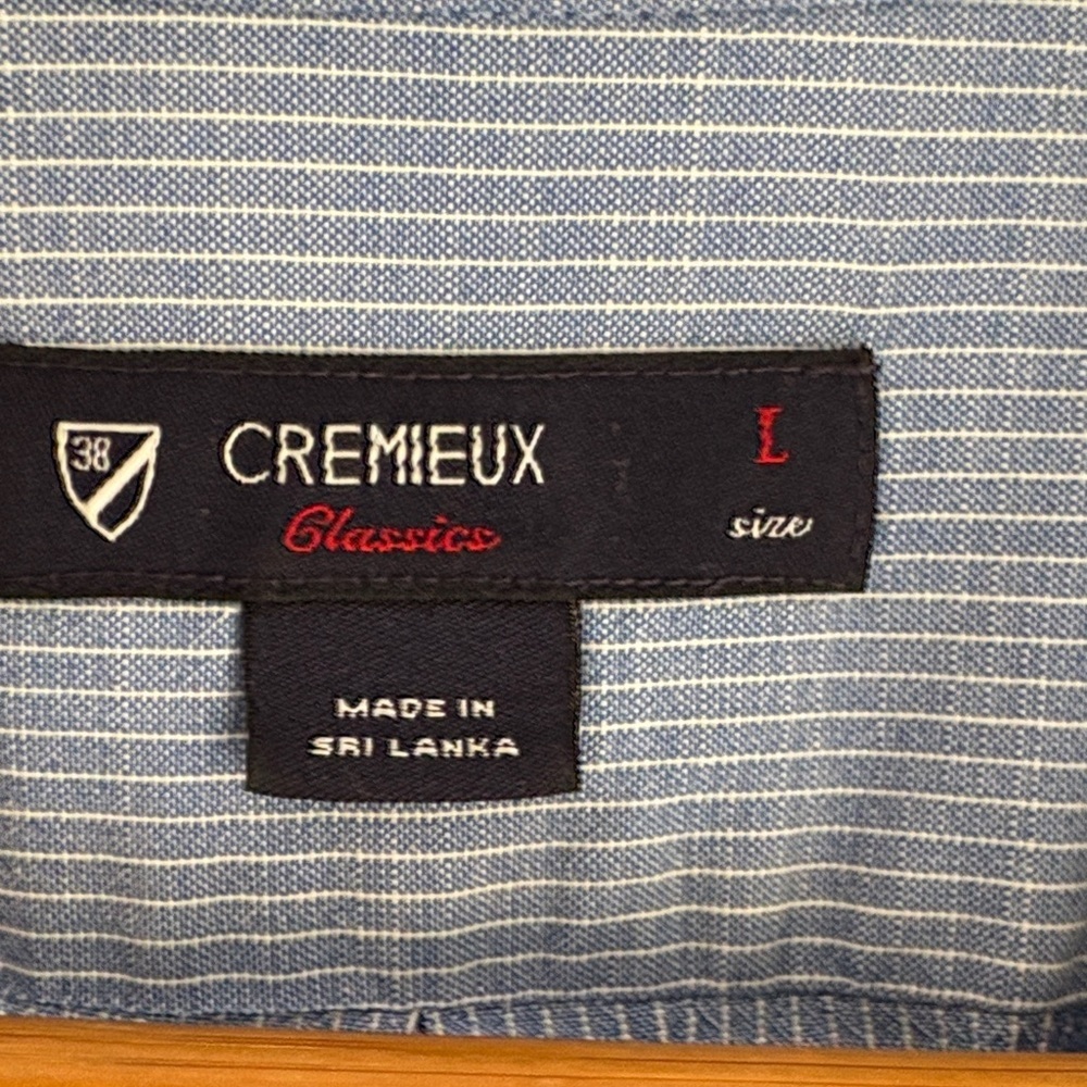 3/$30! Daniel Cremieux Blue Casual Button Down Shirt - Picture 3 of 8